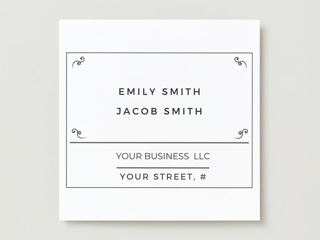 Editable Mailbox Label Template Customizable Name Tag Printable DIY Editable Mailbox Label Template Customizable Name Tag Printable DIY