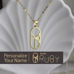 Personalized Name logo Necklace Unique Handmade Jewelry for Friends Handmade Name Necklace Custom Jewelry Gift for Christmas gift for her