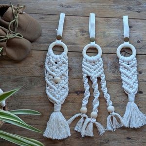 Macrame Stroller Charm Accessory, Carseat Mobile, Play Gym Toys