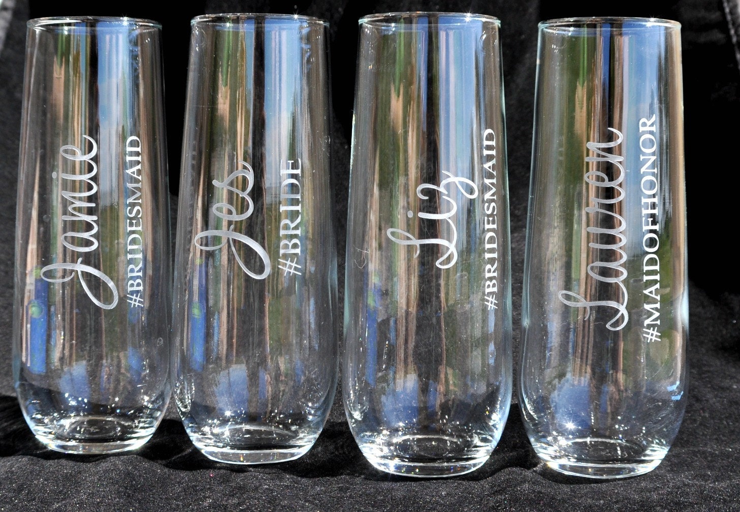 Stemless Champagne Flute for a Bridal Shower Wedding Party Etsy