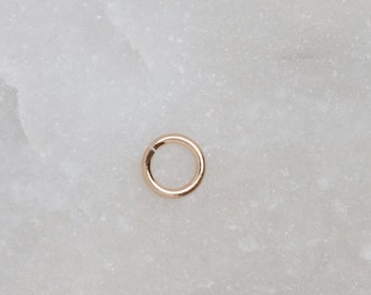 14K Solid Yellow Gold 4mm 22 Gauge Open Jump Ring, Made in USA, SG3