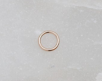 14k Gold 5mm 22 Gauge Closed Jump Ring, Made in USA, SG51