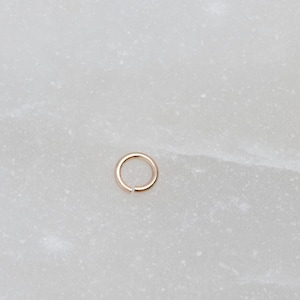14K Gold 3mm 24 Gauge Open Jump Ring, Made in USA, SG33