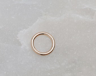 14K Gold 5.8mm 20.5 Gauge Open Jump Ring, Made in USA, SG38