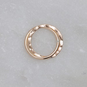 ONE 14K Gold Filled 13mm Fancy Double Link, Connector Ring, GC3a