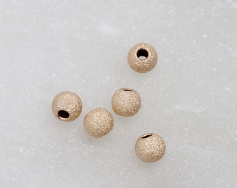 Ten - 14K Gold Filled 3mm Stardust Beads, A69