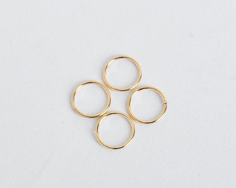 25 Stück 14K Gold Filled 8 mm offene Biegeringe, hergestellt in den USA, A5