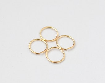 10pcs 14K Gold Filled 9mm Open Jump Rings 20.5 Gauge, Made in USA, A6