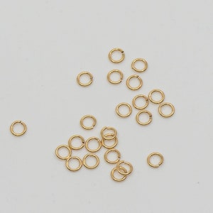 50pcs 14K Gold Filled 3mm Open Jump Rings 24ga Made in USA GF7