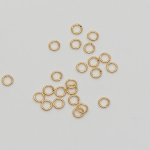 250pcs 14K Gold Filled 3mm 24ga Open Jump Rings, Made in USA, GF7