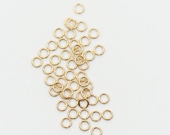 250 stuks 14K gold filled 2,3 mm open ringetjes 26ga, Made in USA, E158
