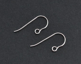 Sterling Silver Micro Ear Wires 7x16mm, Made in USA, A84