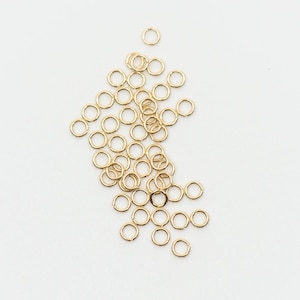 100pcs 14K Gold Filled 2.3mm Open Jump Rings 26ga, Made in USA, E158