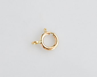 14K Gold 5.5mm Spring Clasps, Made in Italy, SG10
