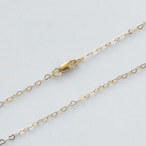 27 Inch - 12K Gold Filled Small Heart Chain 2.6x2.1mm Necklace With Lobster Clasp, Made in USA, B1