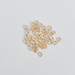 25pcs 14K Gold Filled 3mm Open Jump Rings 22ga Made in USA A13