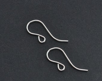 Sterling Silver French Ear Wires 8x20mm, Made in USA, A85