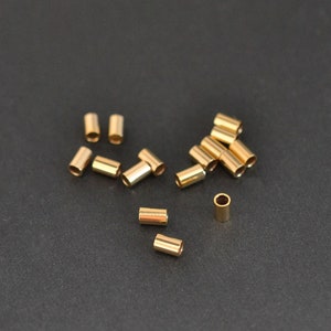 Gold Filled Crimp Beads 2x3mm, Made in China, GC89