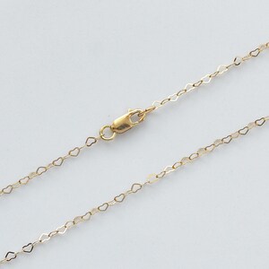 24 Inch - 12K Gold Filled Small Heart Chain 2.6x2.1mm Necklace With Lobster Clasp, Made in USA, B1