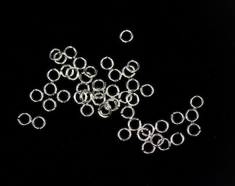 100pcs - .925 Sterling Silver 2.3mm Open Jump Rings 26ga, Made in USA, E157