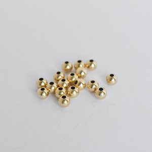 14K Gold Filled 4mm Seamless Beads, Made in USA, A2