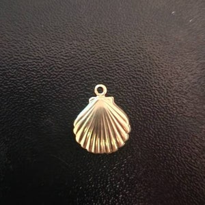 14k gold filled shell charms for