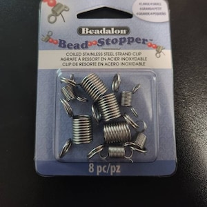 Bead Stopper 8 Pieces, 4 Large and 4 Mini, The Beadsmith, T255