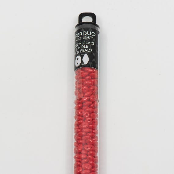 Matte Coral Red Nebula - SuperDuo, 2.5x5mm 22g Matte Coral Red Nebula - SuperDuo, 2.5x5mm 22g