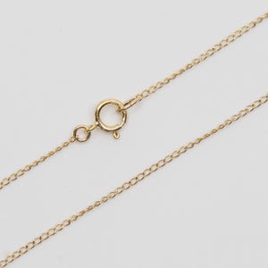 ANY LENGTH 14K Gold Filled 1.1mm Curb Chain Necklace With Gold Filled 6mm Spring Clasp, C2