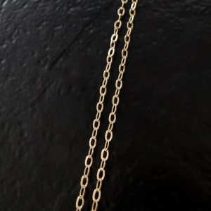 Cadena tipo cable de 2,3 mm rellena de oro de 14 quilates de 3 pies por pie, C6
