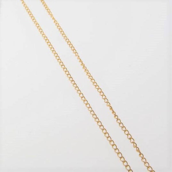 ANY LENGTH 14K Gold Filled 1.1mm Curb Chain Necklace With Gold Filled 6mm Spring Clasp, C2