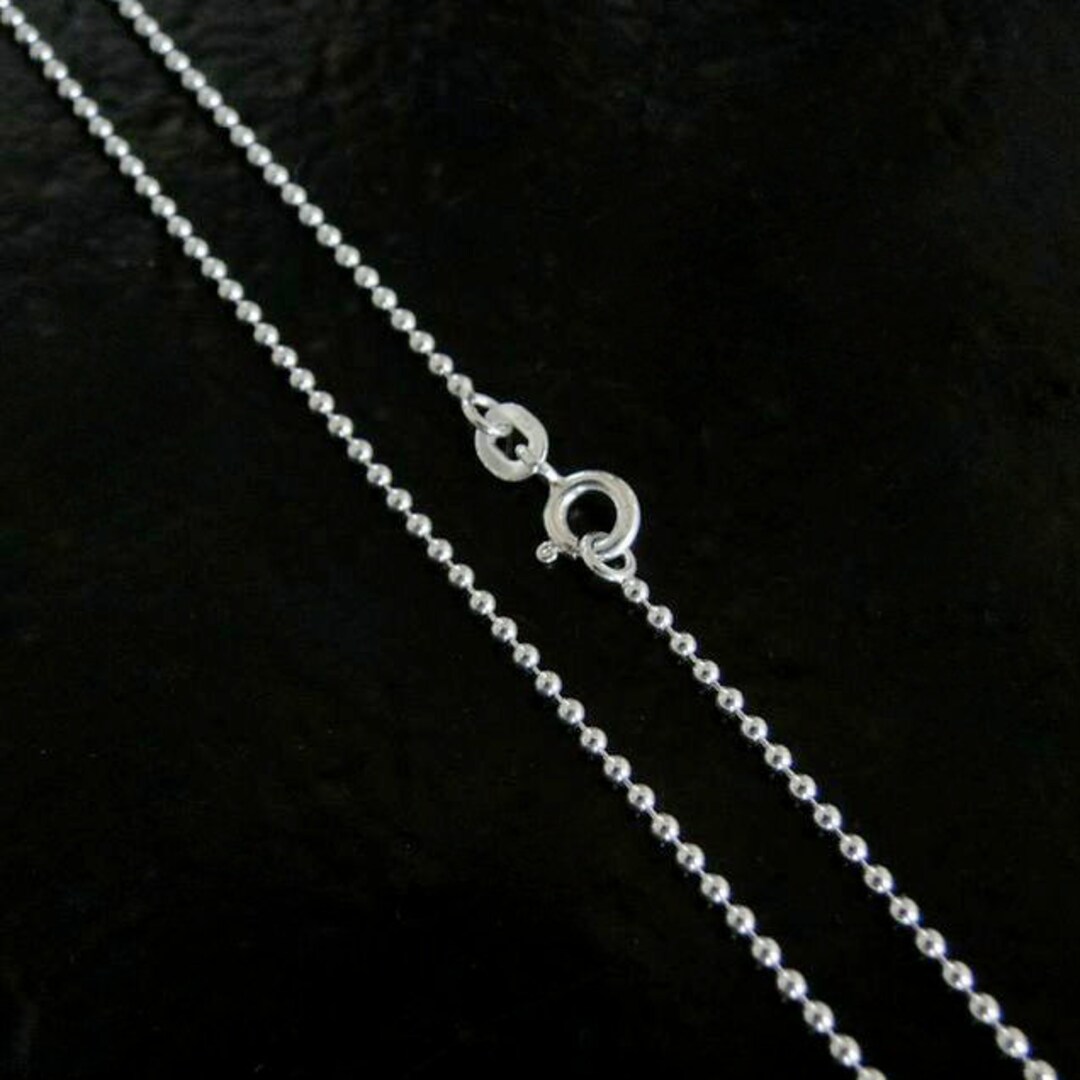 20 Inch Sterling Silver 1.5mm Ball Chain Necklace Etsy