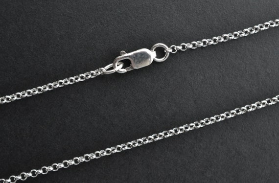 36インチ スターリングシルバー 1.5mm ロロチェーン ロブスター