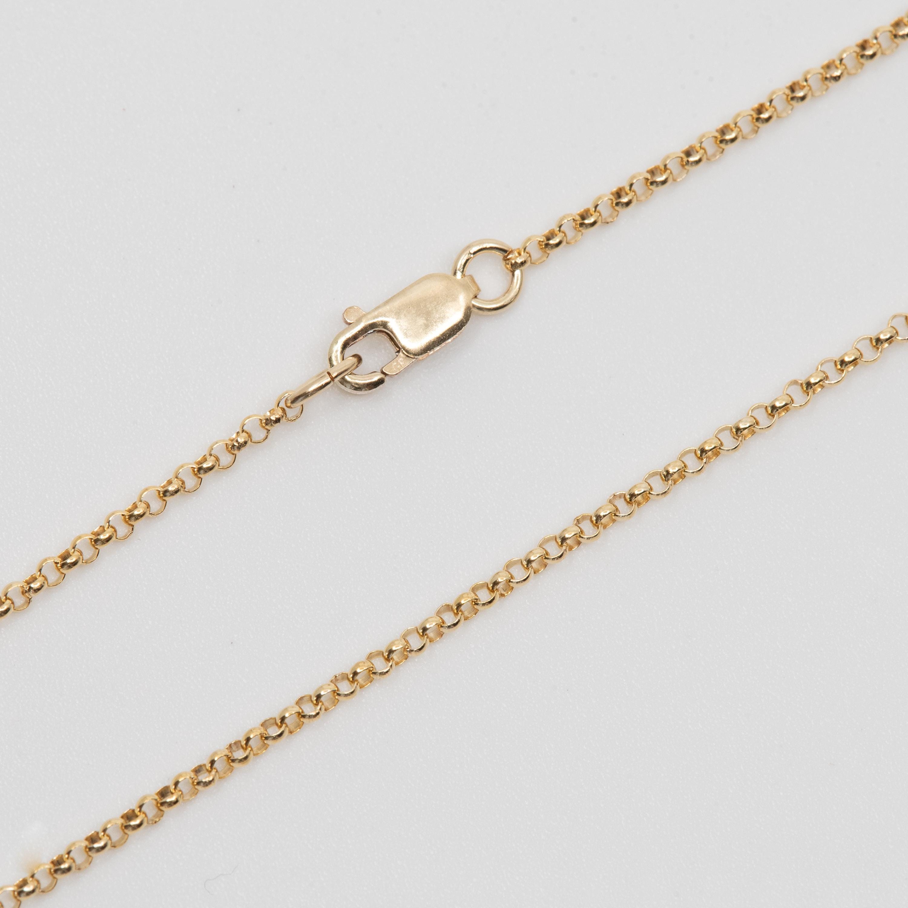 36 Inch 14K Gold Filled Rolo Chain Necklace with Lobster Clasp C22