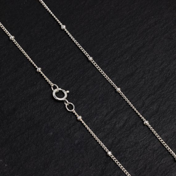 Satellite Chain Necklace 1.5mm Sterling Silver Satellite Chain Necklace 1.5mm Sterling Silver