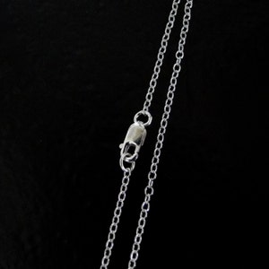 27 Inch Solid Sterling Silver Flat-Round Cable Chain Necklace - Custom Lengths Available, MADE in USA/ITALY, C45