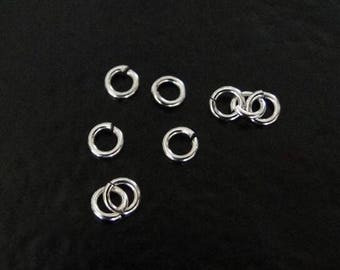 25pcs - .925 Sterling Silver 4mm Open Jump Rings 20ga, Made in India, SS10