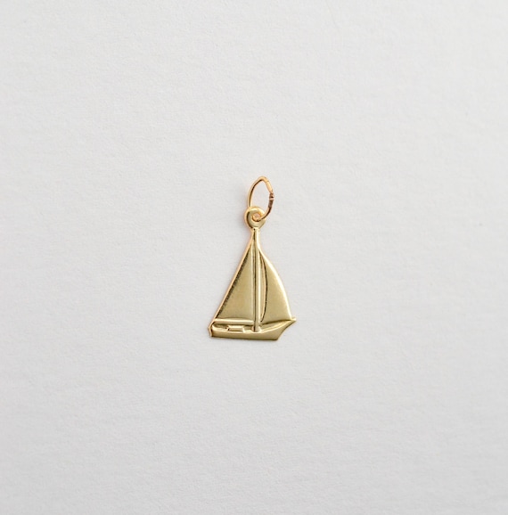 ディズニープリンセスのベビーグッズも大集合 ONE - Etsy - GC84 10x13mm, - Charms Boat Sail Filled Gold 14K ピアス