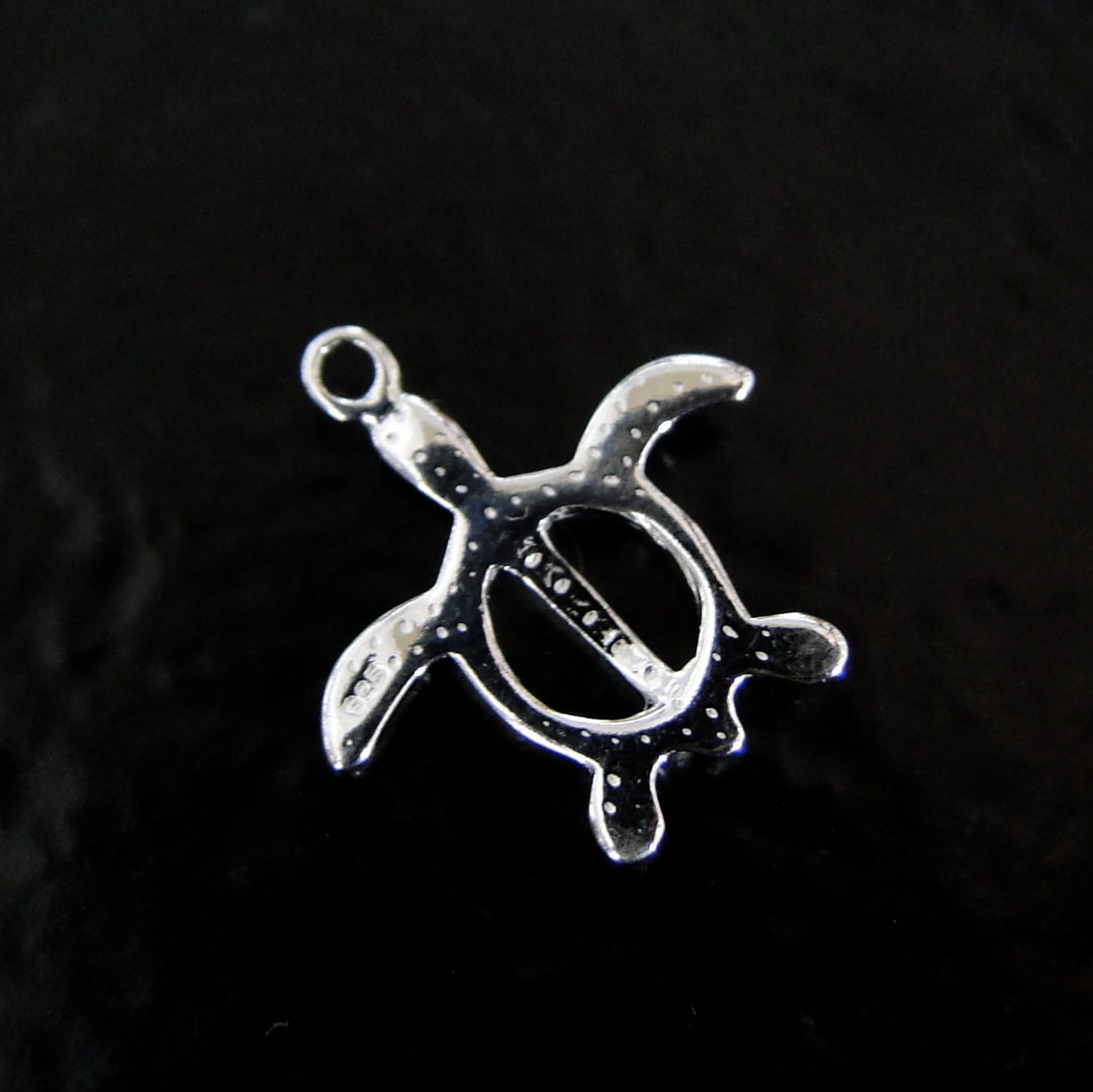 Sterling Silver Turtle Charm 18x19mm Made in India SC16 - Etsy