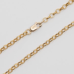 ANY LENGTH Gold Filled Belcher Chain 3.3x2.8mm Necklace With Lobster Clasp - Custom Lengths Available, C1