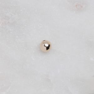 14K Gold 6mm Seamless Beads, Made in USA, SG28