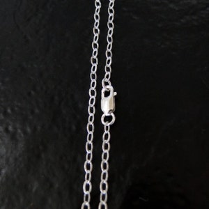 14 Zoll Sterling Silber 2,3mm Runde flache Kabelkette, Kundenspezifische Längen verfügbar, MADE in USA/ITALIEN, C43
