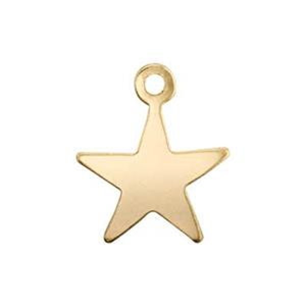 One - 14k Gold Filled Lightweight Charm 8x10mm, Made in USA, GC25