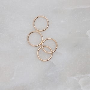 4pcs 14K Gold Filled 10mm Open Jump Rings 18 Gauge, Made in USA, A106