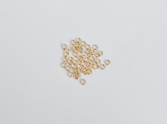 25pcs 14K Gold Filled 3mm Open Jump Rings 22ga, Made in USA, A13 by MadeOfMetal