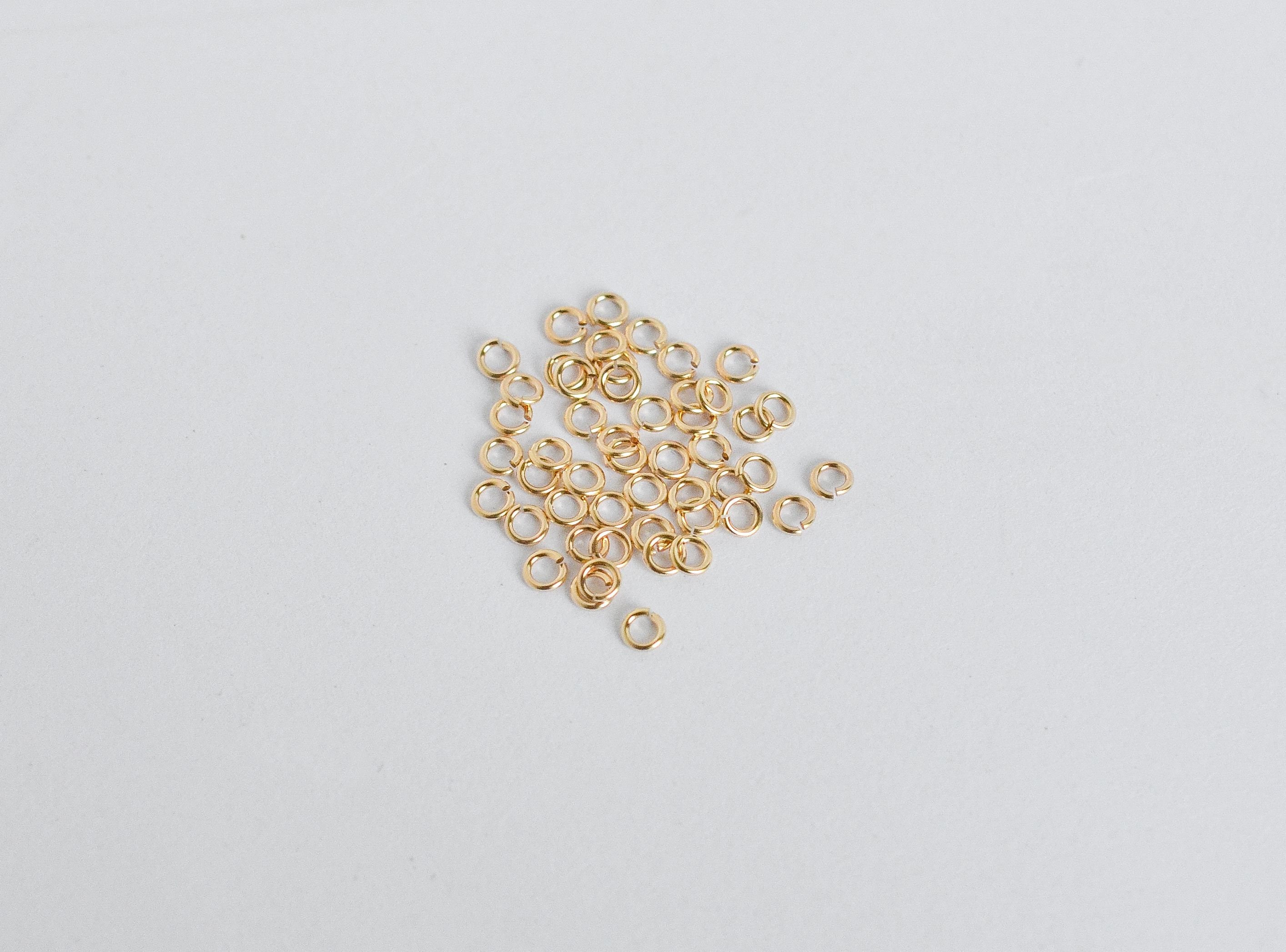 Wholesale 4mm 22ga Click &a Lock Jump Rings 14kt Gold Filled