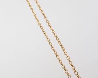 3 Feet 14K Gold Filled 2.4x1.9mm Oval Cable Chain By The Foot, C5