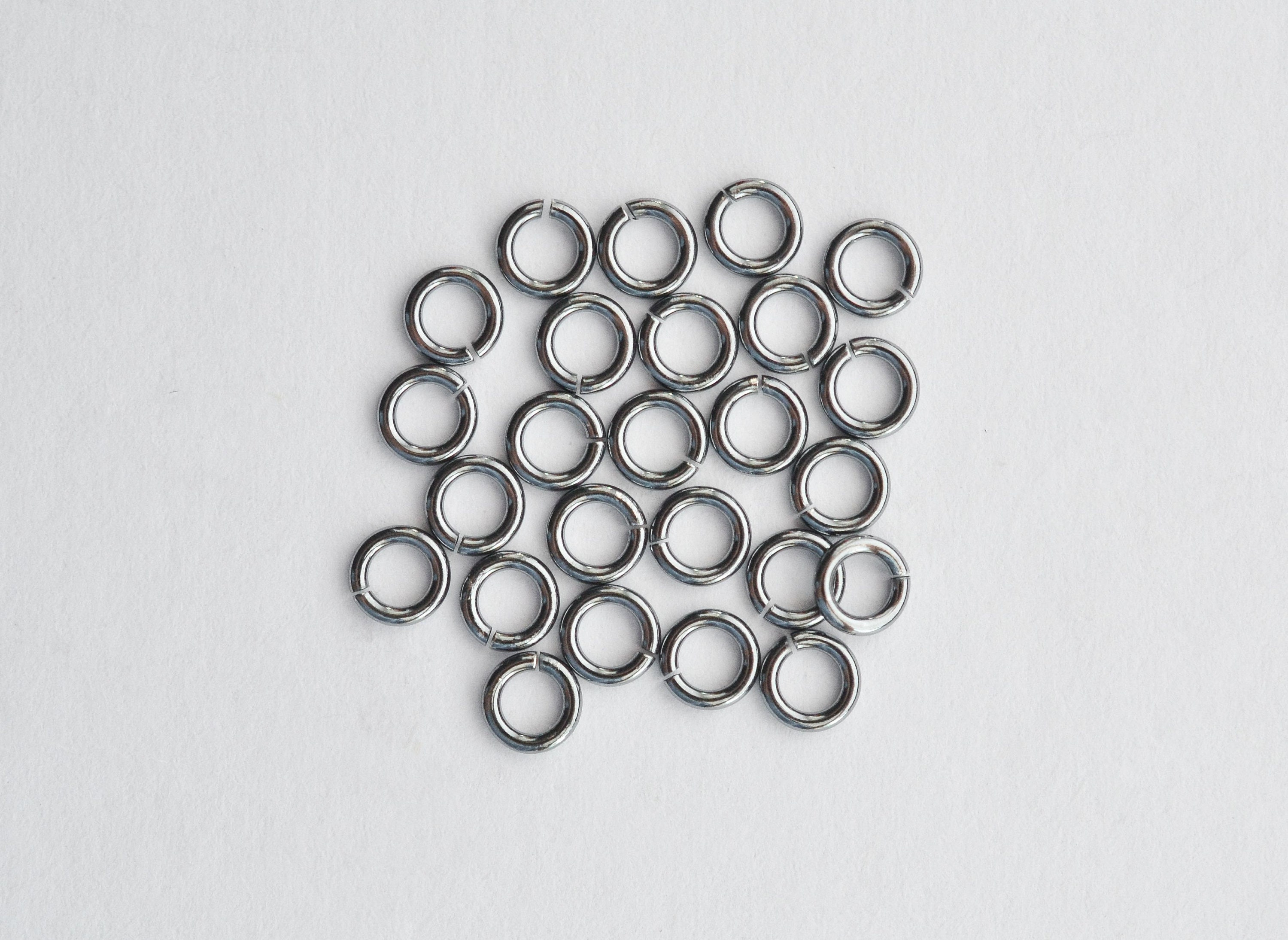 Metal Curtain/Macramé Rings - 50mm x 3.8mm - Silver - Pack of 2