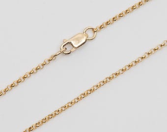 32-inch 14K gold filled rolo-ketting met karabijnsluiting, C22