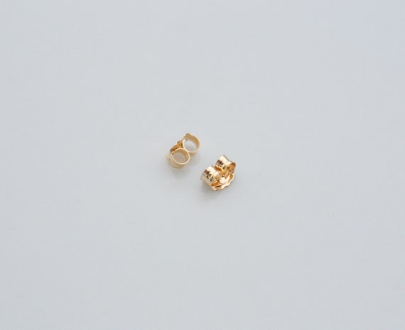 14K Gold Earring Backing 3.8x4.8mm, SG8